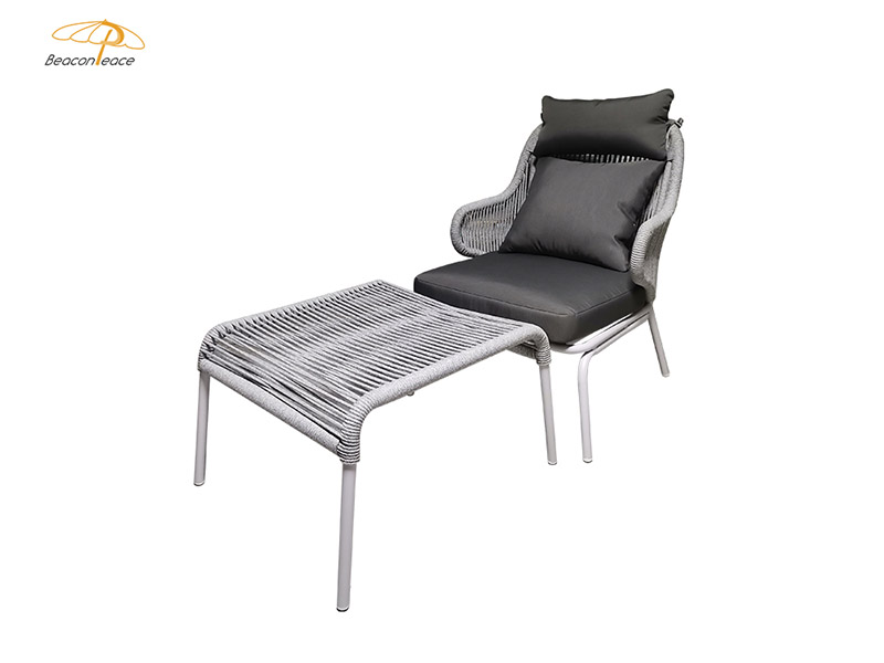 Sedia da giardino in alluminio per caffè, sedia per il tempo libero all'aperto popolare dal nuovo design