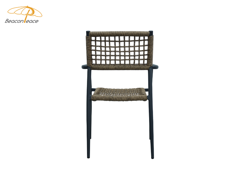 outdoor wicker armchair